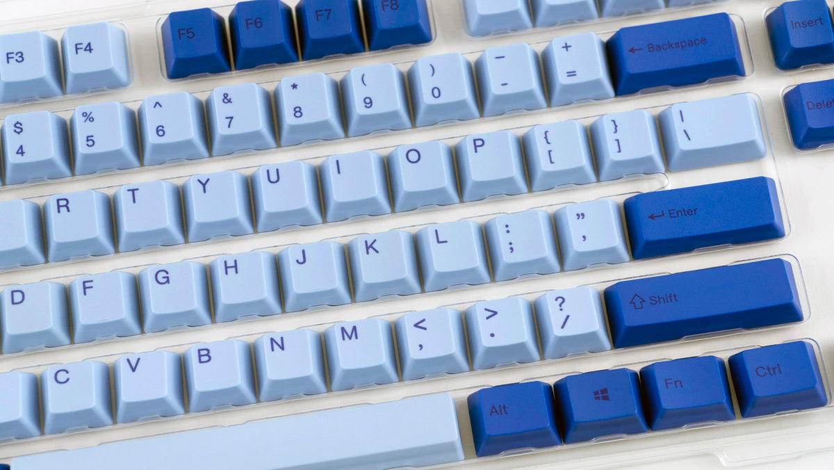 Frank Key Blue Varmilo Blue / Light Blue 108 Key Varmilo Profile Dye Sub PBT Keycap S