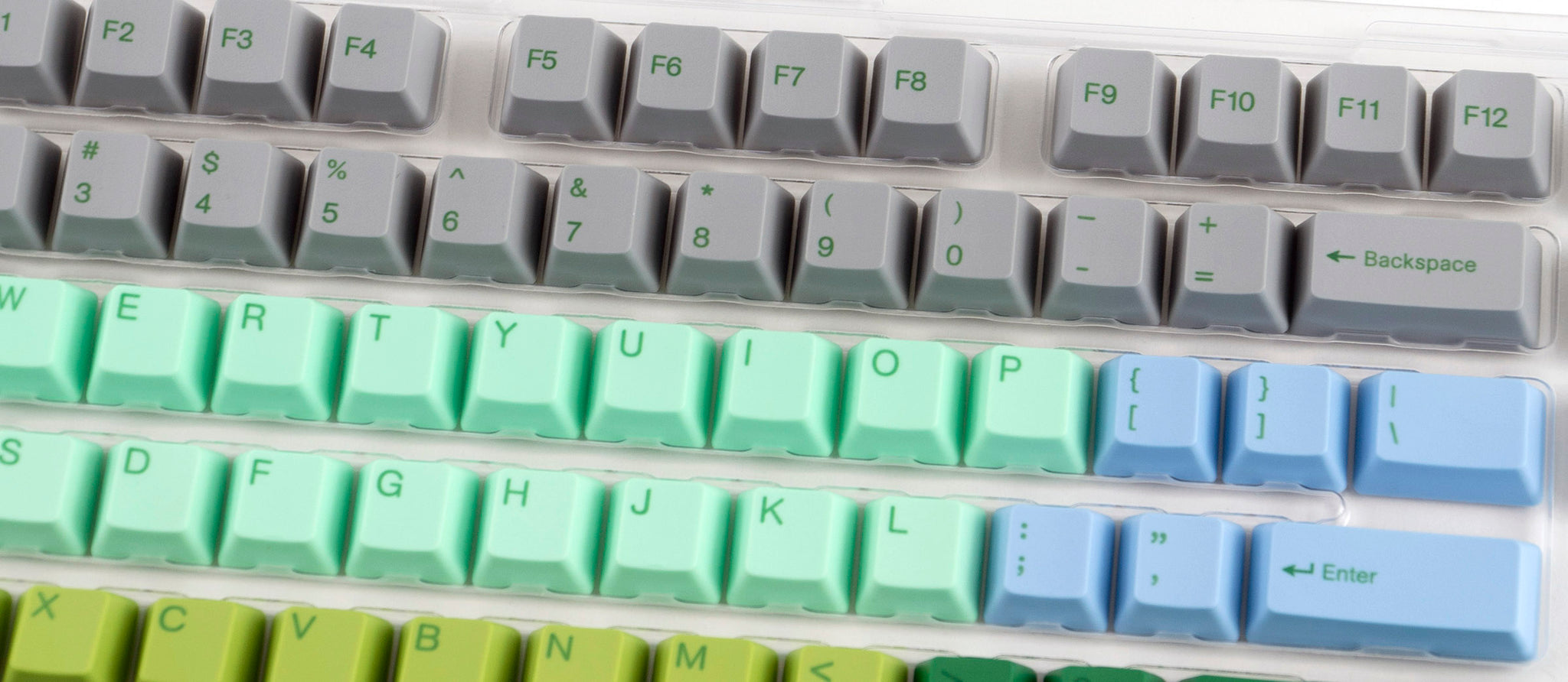 Varmilo Grey Green Blue 108 Key Varmilo Profile Dye Sub Pbt Keycap