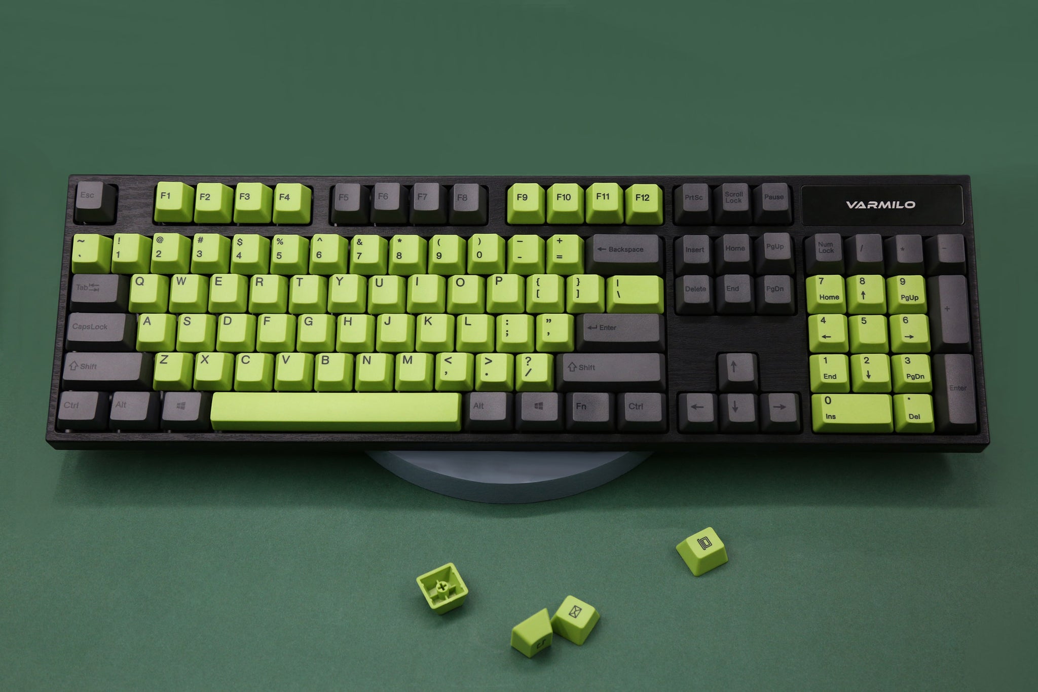 Varmilo Green / Black 108 Key Varmilo Profile Dye Sub PBT Keycap Set