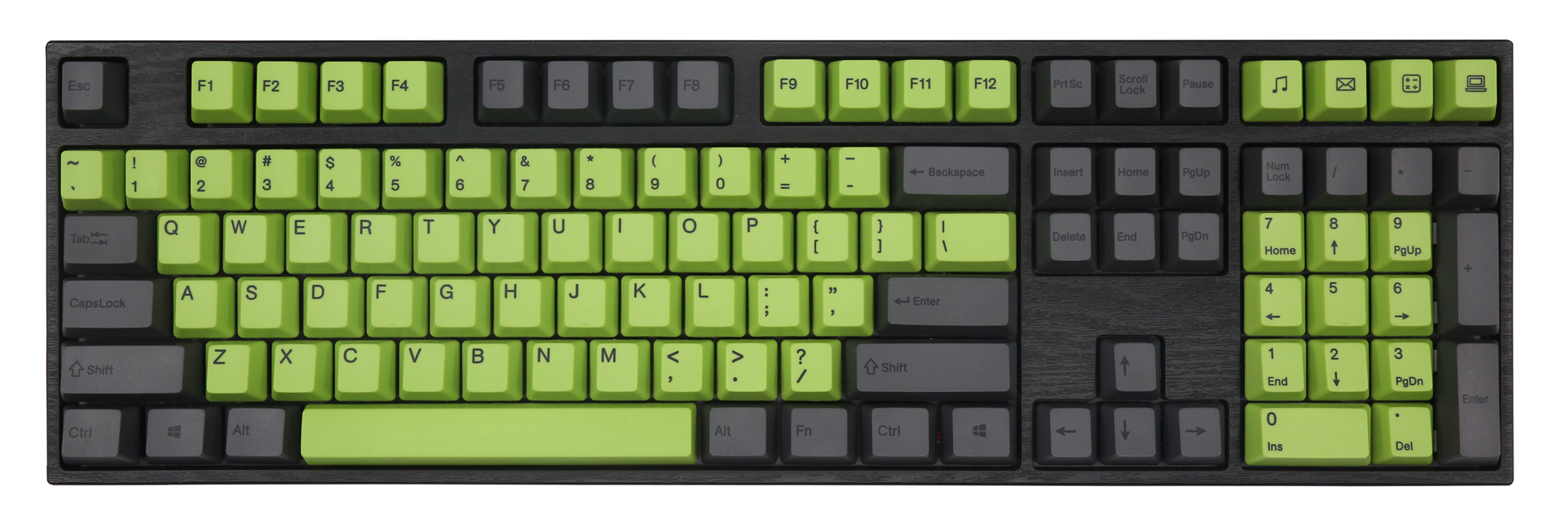 Varmilo Green / Black 108 Key Varmilo Profile Dye Sub PBT Keycap Set