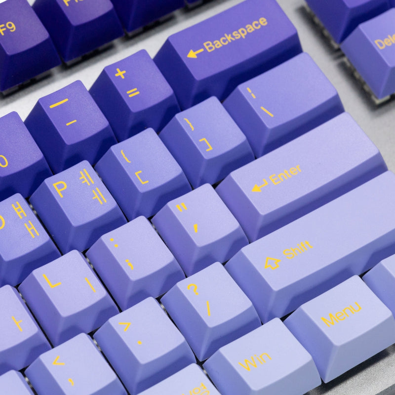 Tai-Hao Indigo Purple Gradient Hangul & English 117 Key Cubic Profile