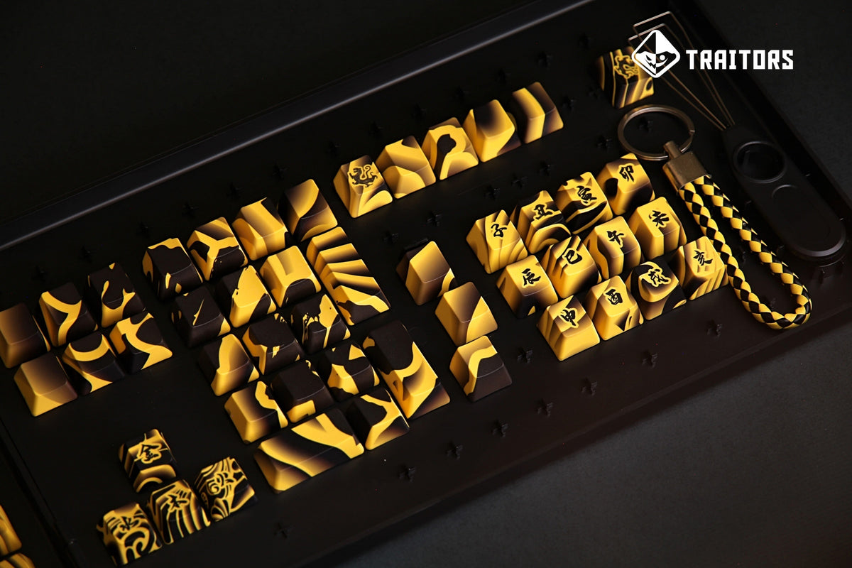 Traitors Tiger Sketch 108 Key OEM Profile Reverse 5-Sided Dye Sub PBT