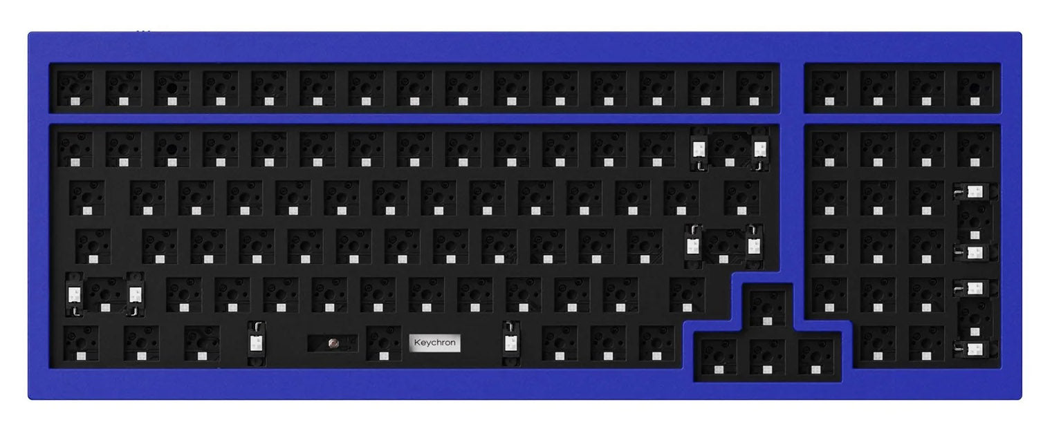 Keychron Q5 Blue Aluminum Barebones Mechanical Keyboard