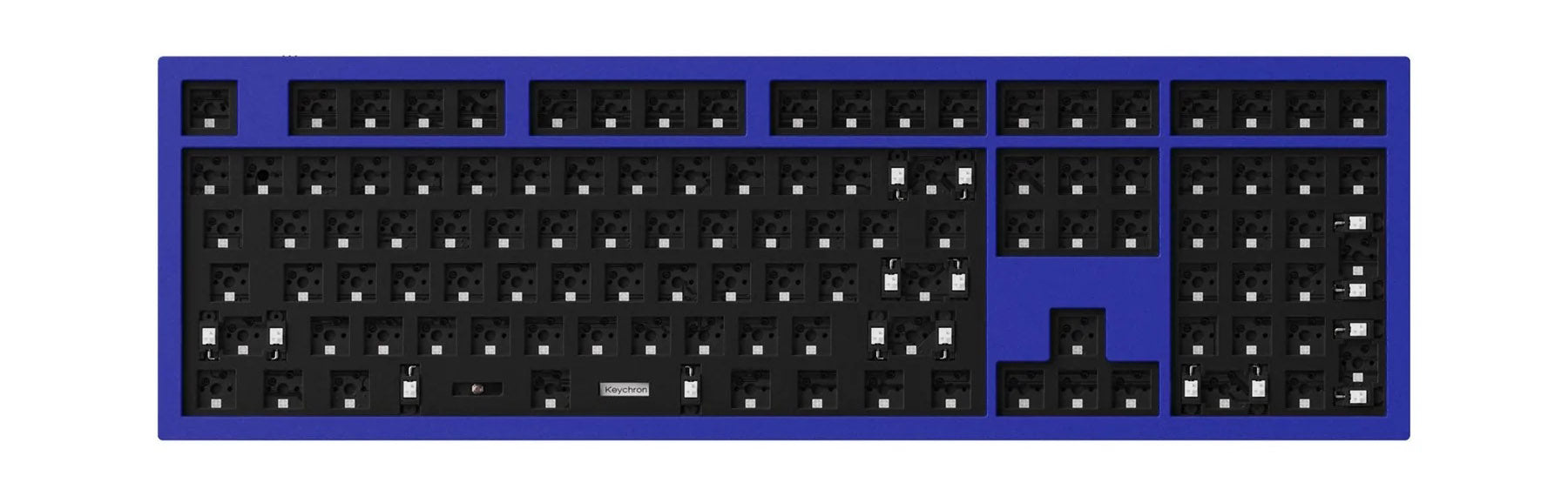 Keychron Q6 Blue Aluminum Barebones Mechanical Keyboard