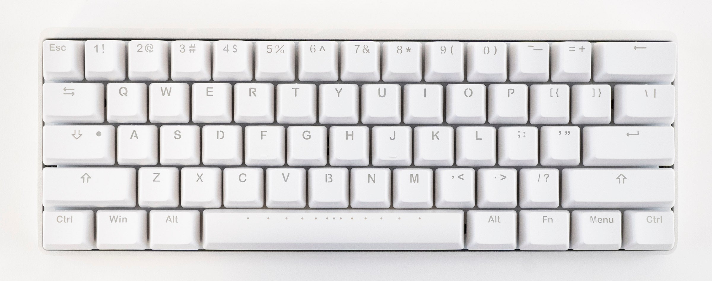 Vortex New POK3R White Aluminum White LED Mechanical Keyboard