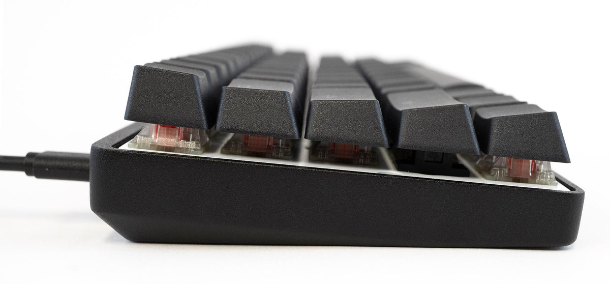 Vortex New POK3R Black Aluminum 60% RGB Double Shot PBT Mechanical Key