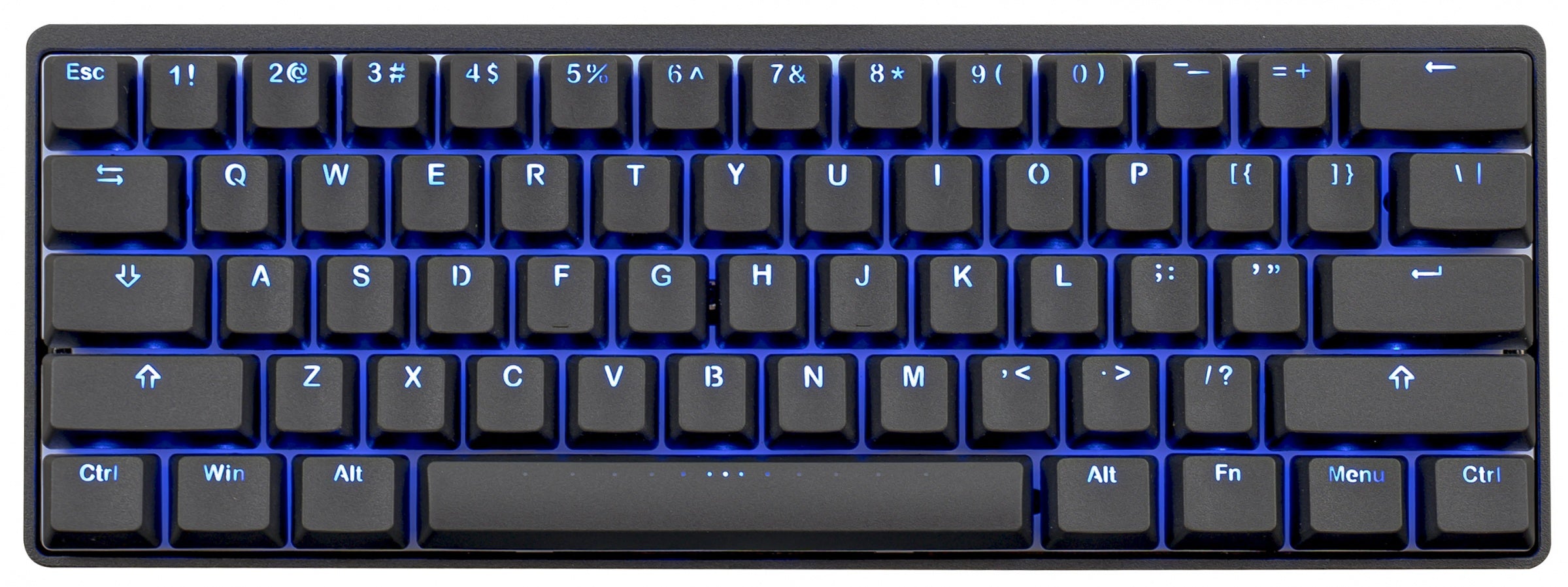 Vortex New POK3R Black Aluminum Blue LED Mechanical Keyboard