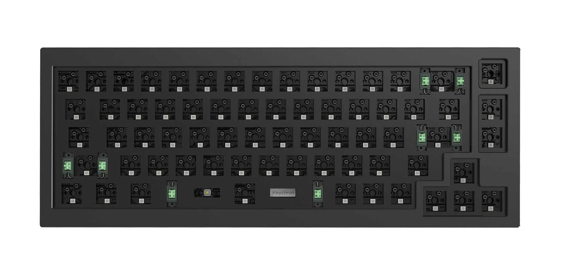 Keychron Q2 Carbon Black Aluminum Barebones 65% Mechanical Keyboard