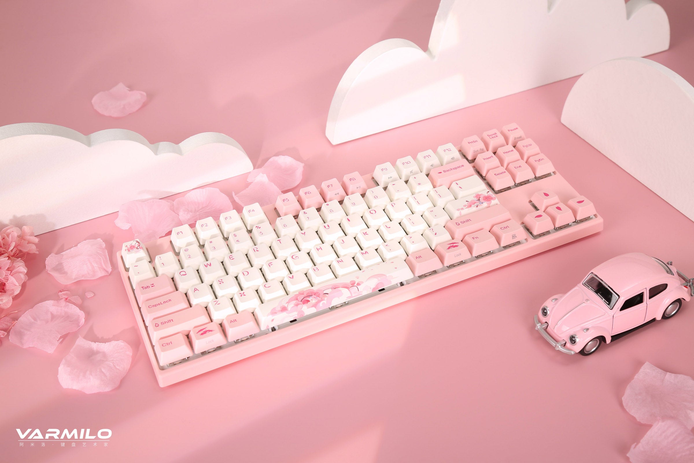 Varmilo VA Series V2 Sakura Round 2 TKL Mechanical Keyboard