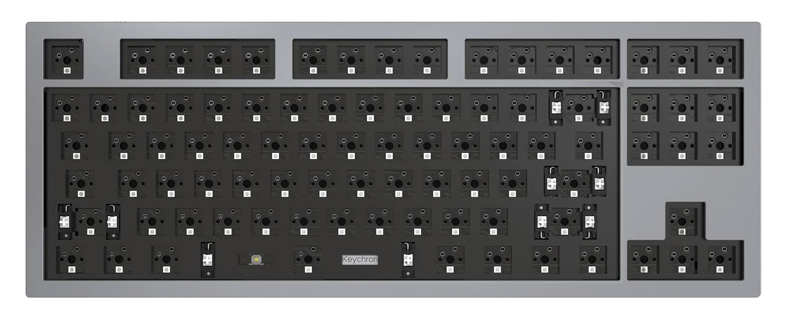Keychron Q3 Space Grey Aluminum Barebones TKL Mechanical Keyboard