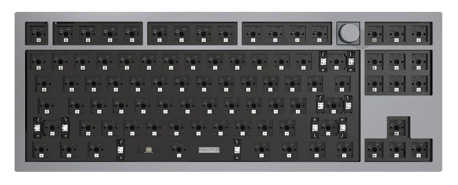 Keychron Q3 w/ Knob Space Grey Aluminum Barebones TKL Mechanical Keyboard