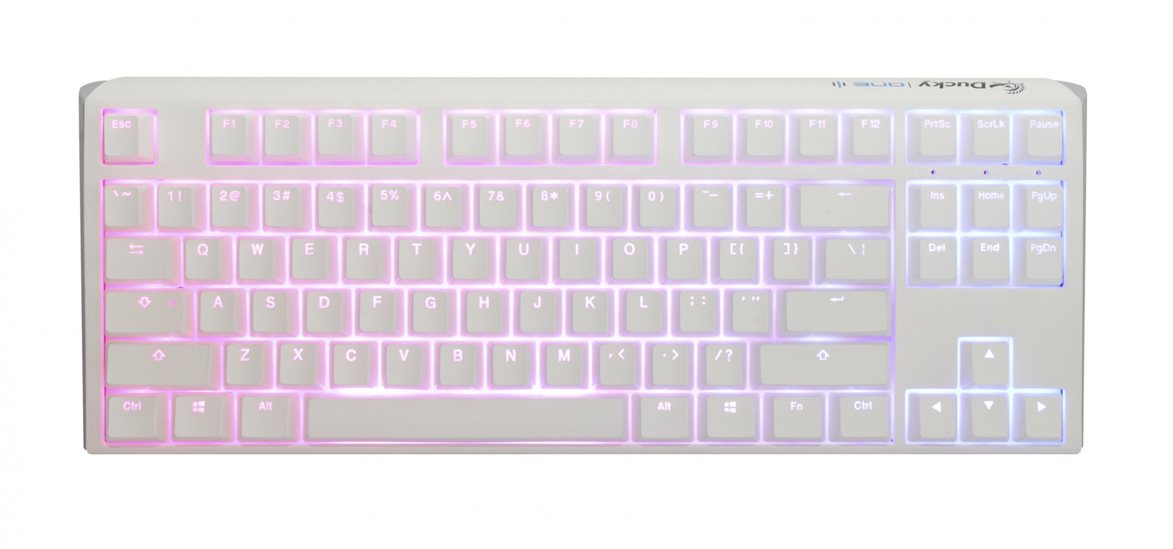 Ducky One 3 TKL Pure White Hotswap RGB Mechanical Keyboard w/ Quack Me