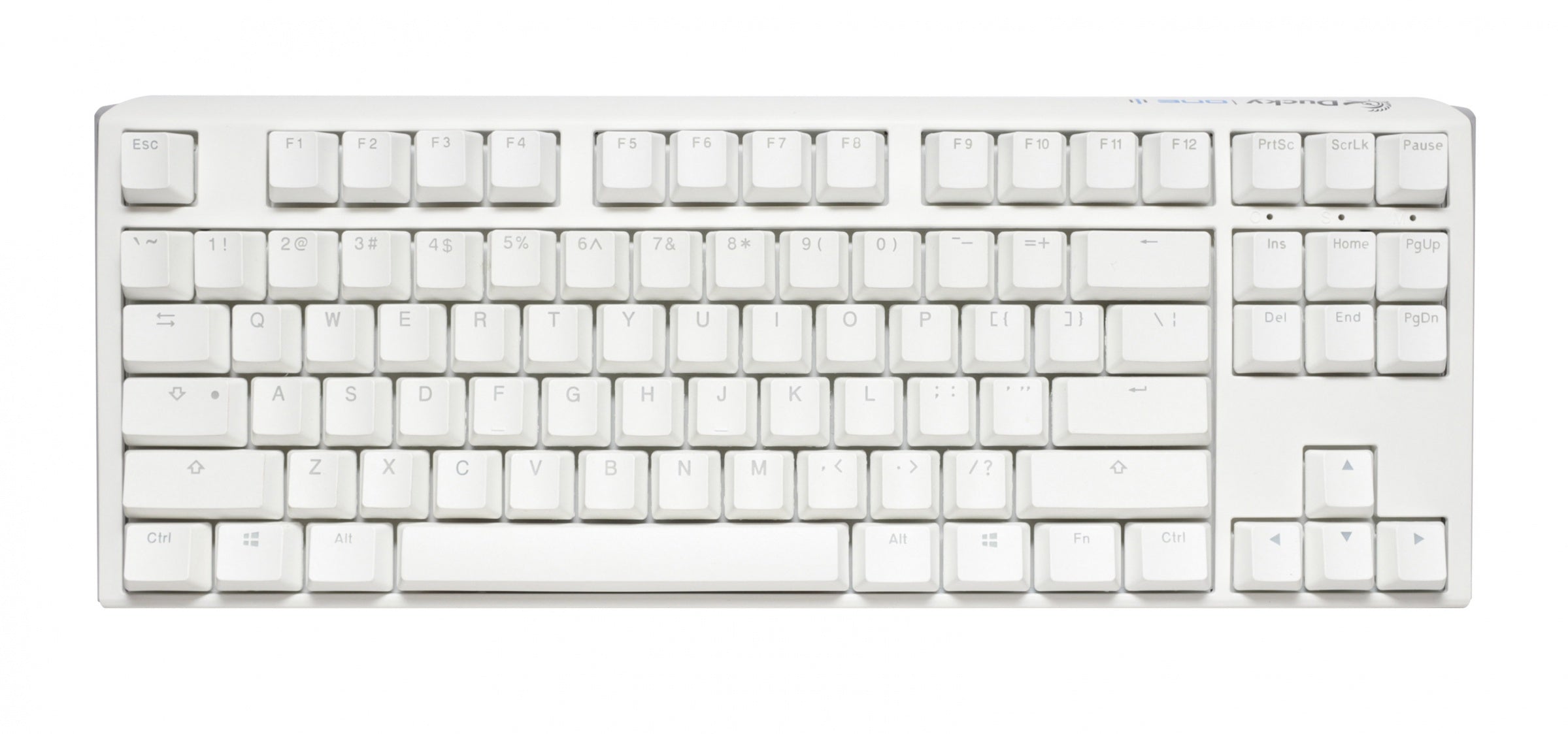 Ducky One 3 TKL Pure White Hotswap RGB Mechanical Keyboard w/ Quack Me