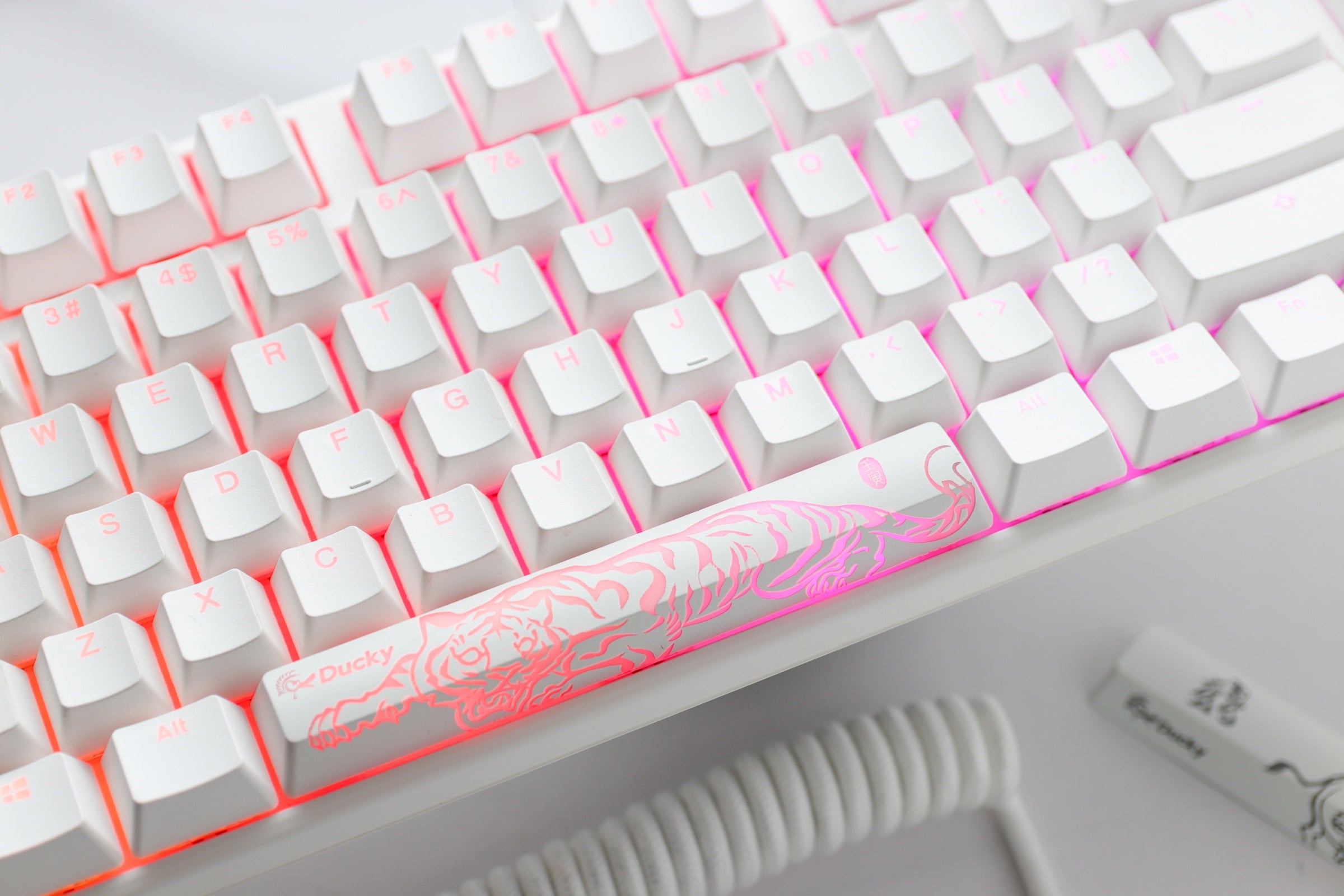 Ducky One 3 Pure White Hotswap RGB Mechanical Keyboard w/ Quack Mechan