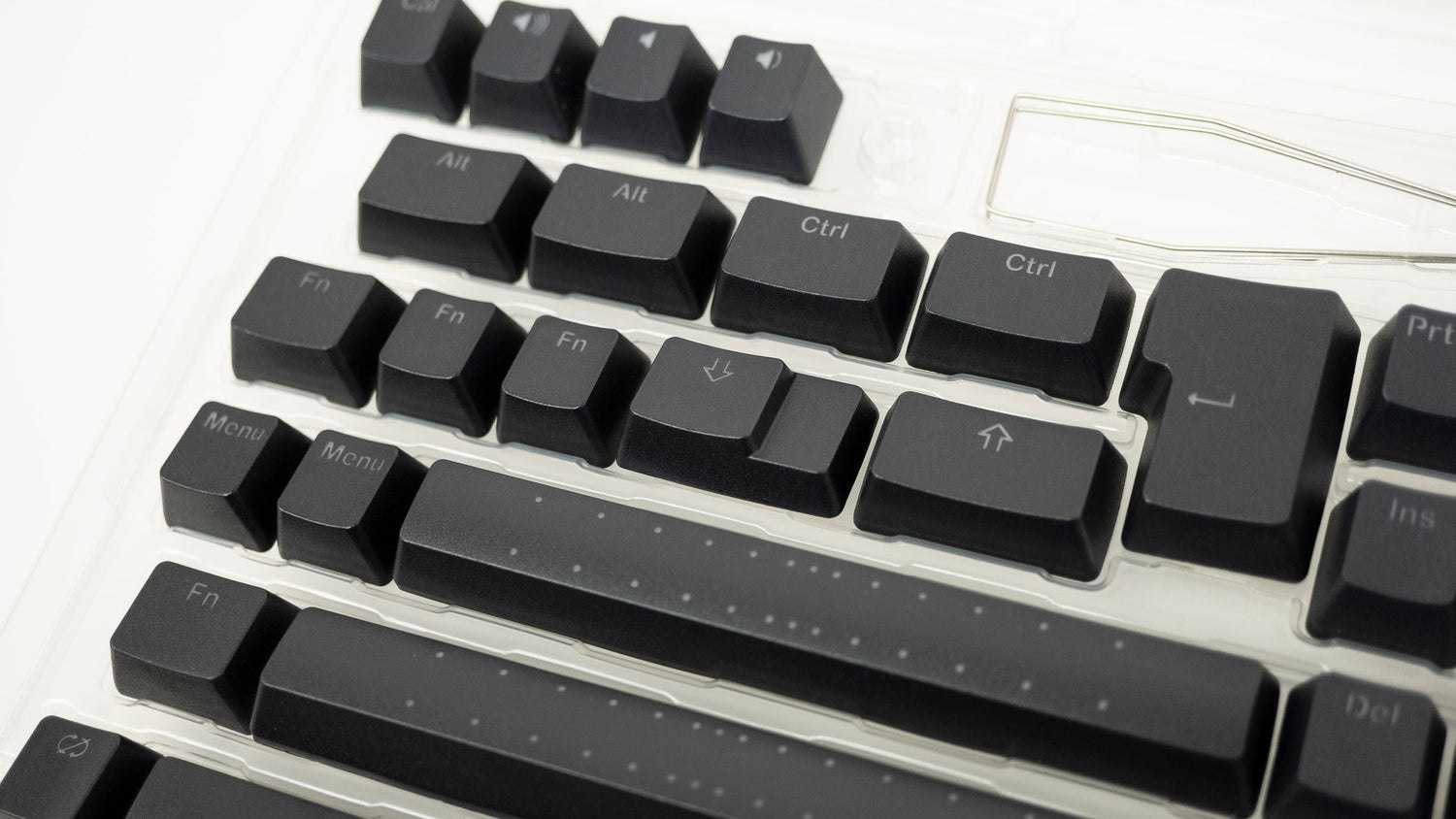 Vortex Black Backlit 126 Key OEM Profile Double Shot PBT Keycap Set