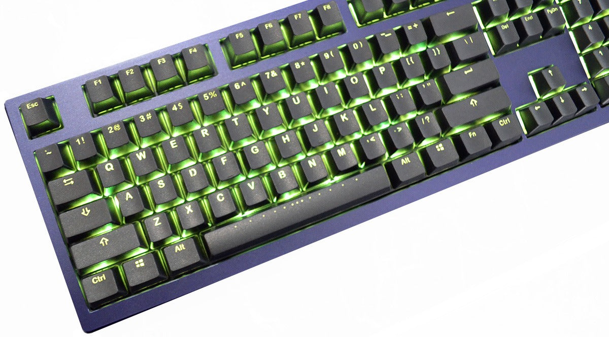 Vortex Black Backlit 126 Key OEM Profile Double Shot PBT Keycap Set MKX9GIUVH0 |36944|