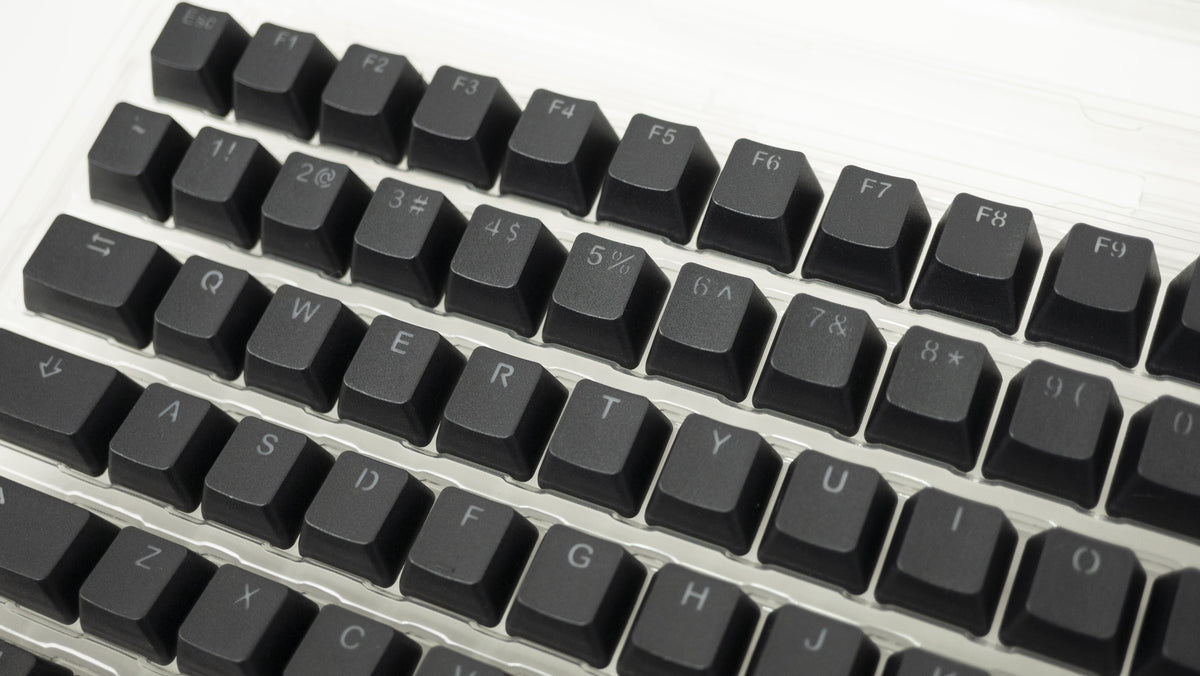 Vortex Black Backlit 126 Key OEM Profile Double Shot PBT Keycap Set