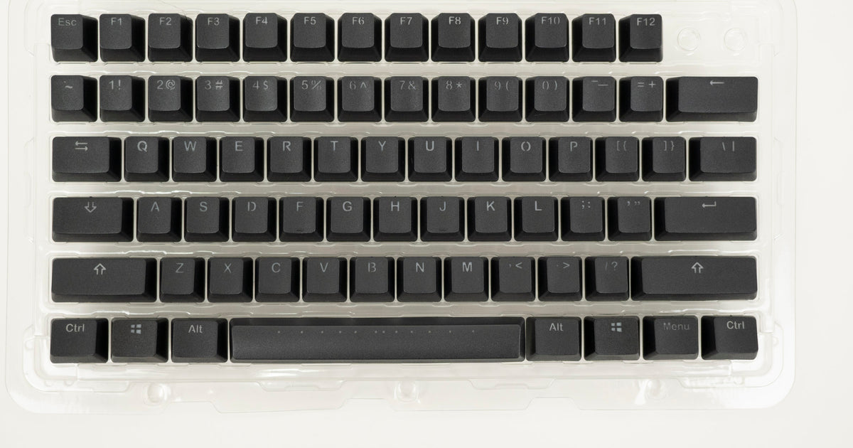 Vortex Black Backlit 126 Key OEM Profile Double Shot PBT Keycap Set