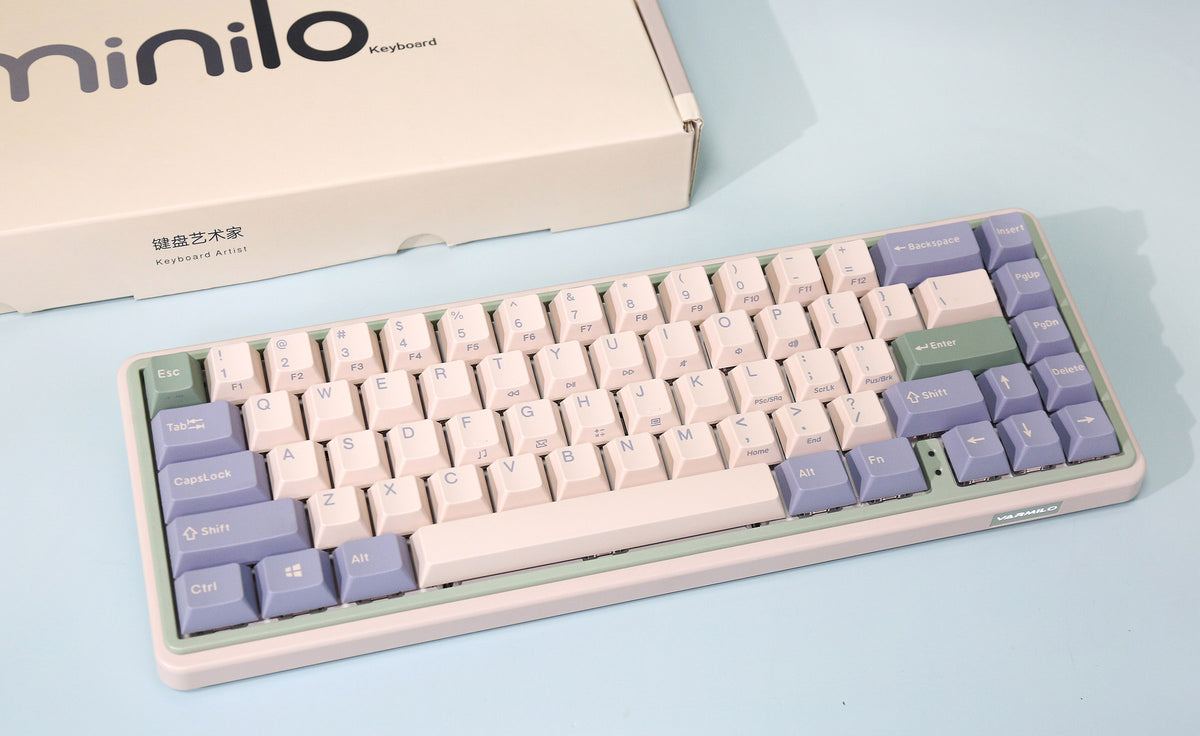 Varmilo Minilo VXB67 Eucalyptus 65% Bluetooth White LED EC Keyboard