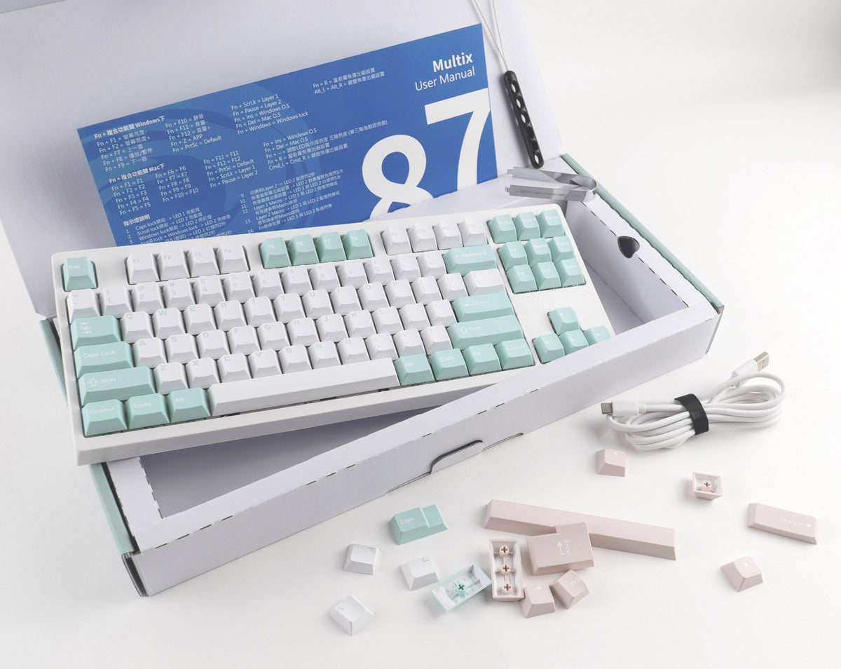Vortexx Keyboard Vortex Multix 87 Summer TKL Hotswap Mechanical Keyboard