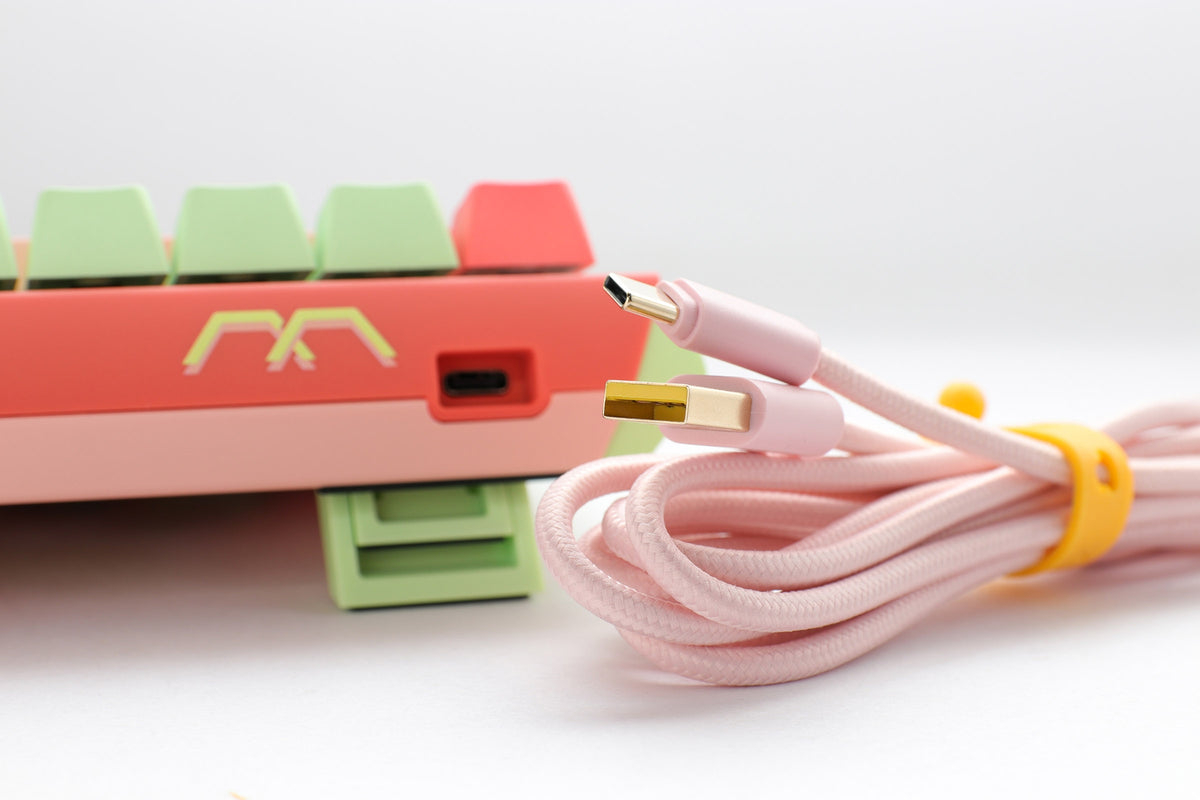 Ducky x MK Strawberry Frog One 3 Mini Hotswap 60% RGB Keyboard w/ Quac