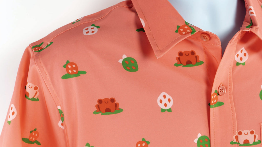 MK Strawberry Frog Hawaiian Button-up Shirt
