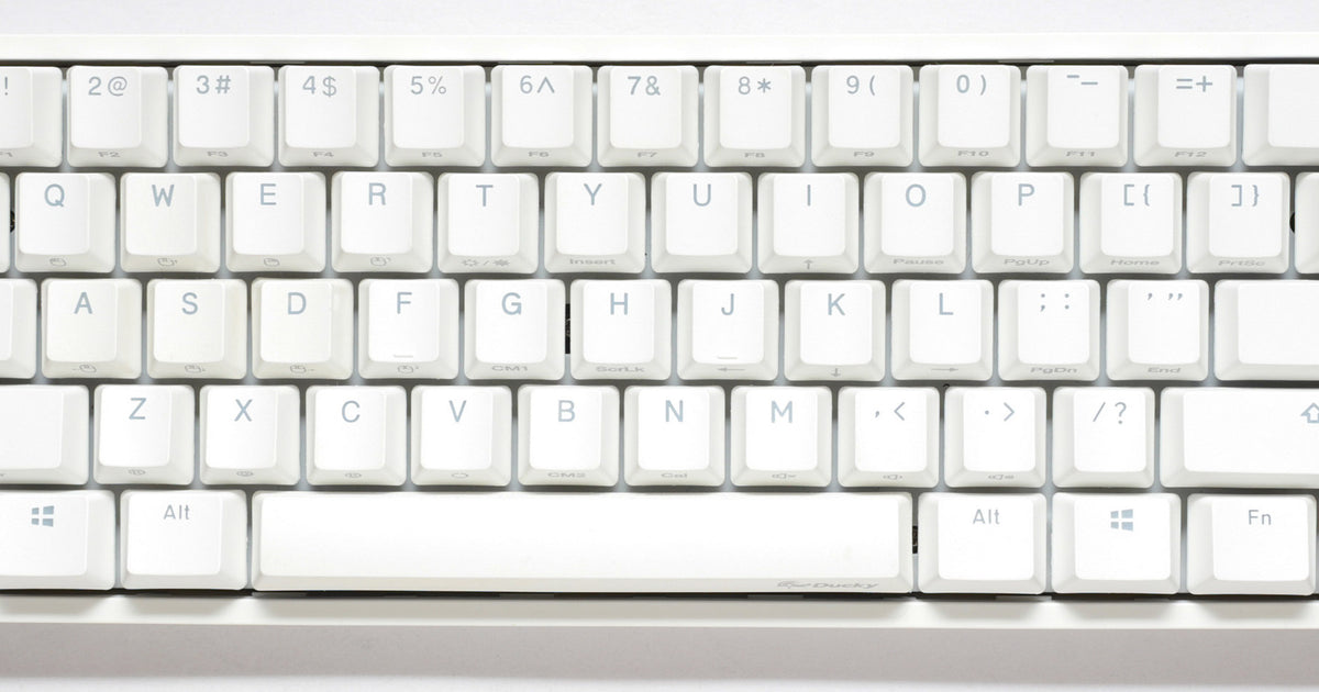 Ducky One 2 Mini Pro Pure White RGB LED 60% Double Shot PBT Mechanical