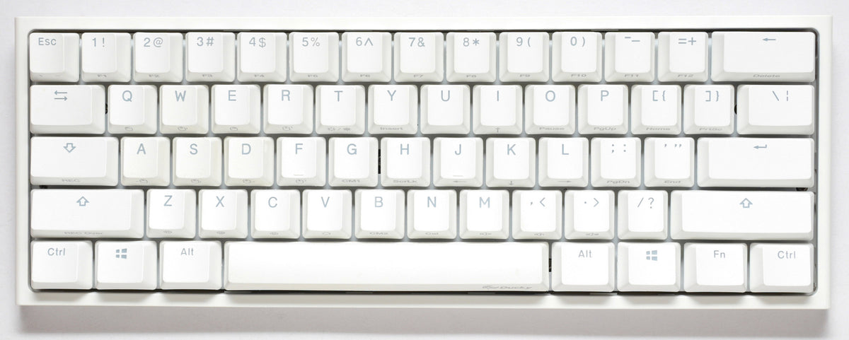 Ducky One 2 Mini Pro Pure White RGB LED 60% Double Shot PBT Mechanical