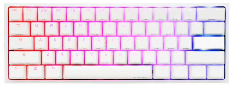 Ducky One 2 Mini Pro Pure White RGB LED 60% Double Shot PBT Ducky One 2 Mini Pro Pure White RGB LED 60% Double Shot PBT