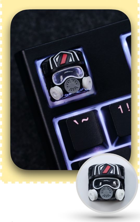 Hot Keys Project HKP Mad Doc Storm Artisan Keycap MKMQNEVXXT |0|