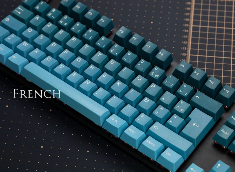 Tai-Hao Pine Green Gradient ISO French 141 Key Cubic Double Shot ABS K