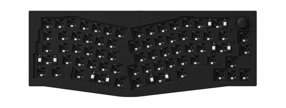 Keychron Q8 w/ Knob Black Aluminum Barebones Mechanical Keyboard