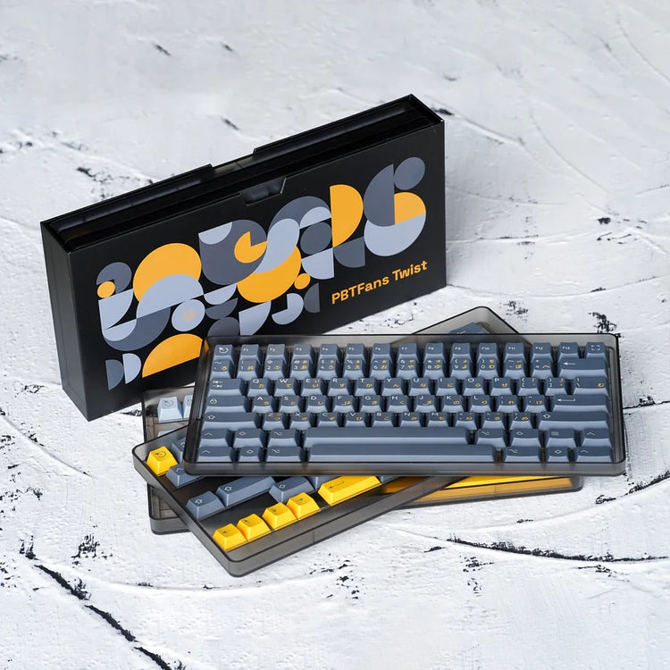 KBDFans PBTfans Twist Base Keycap Set with Japanese Sub-legends (Triple Shot) MK0149T1SN |31913|