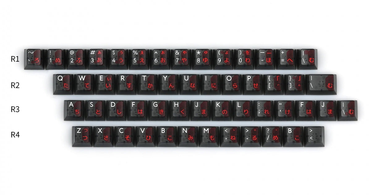 KBDFans PBTfans Neon Crosshair Alphas Translucent 53 Key Cherry Profil