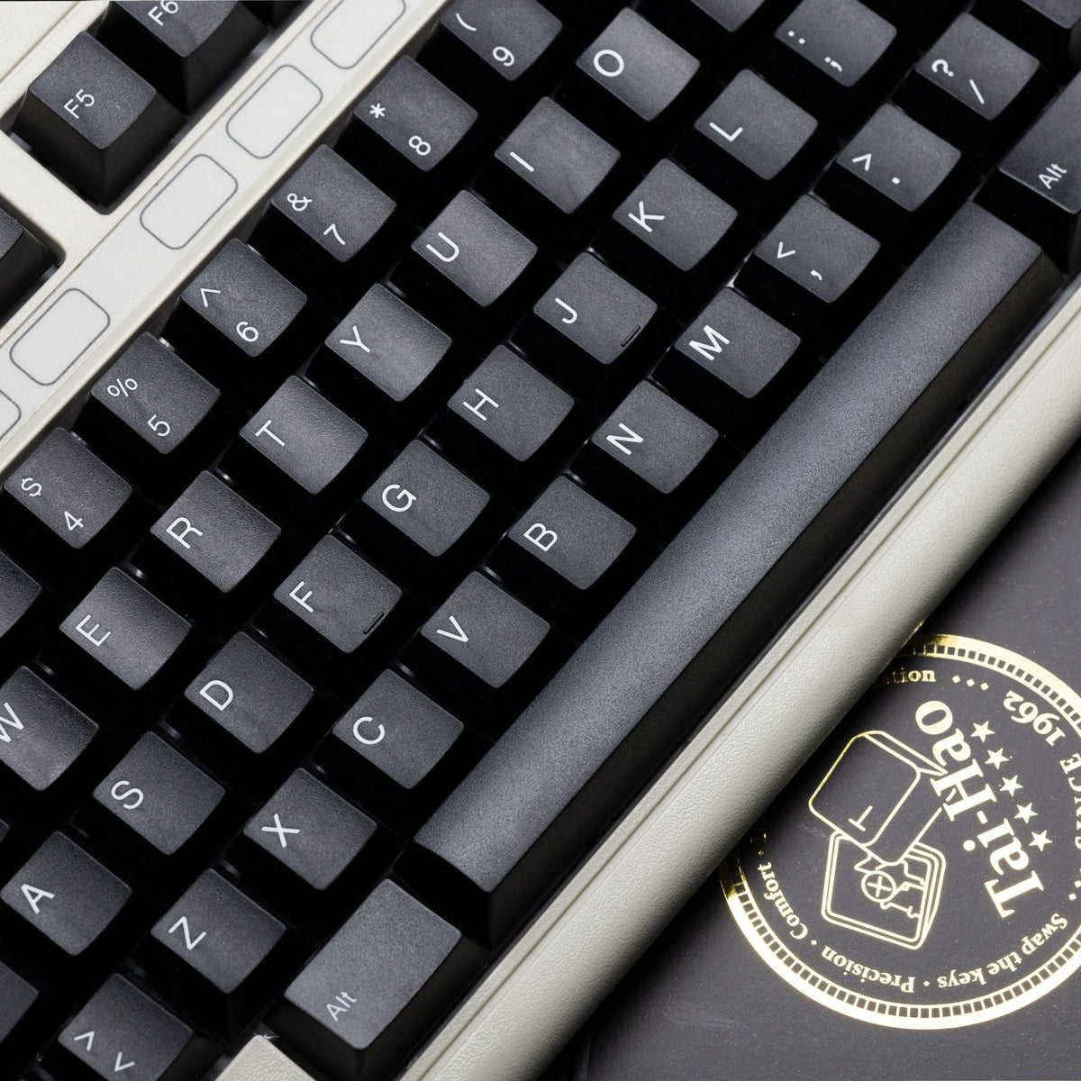 Tai-Hao Black 138 Key Cubic Profile Double Shot ABS ALPS Keycap Set