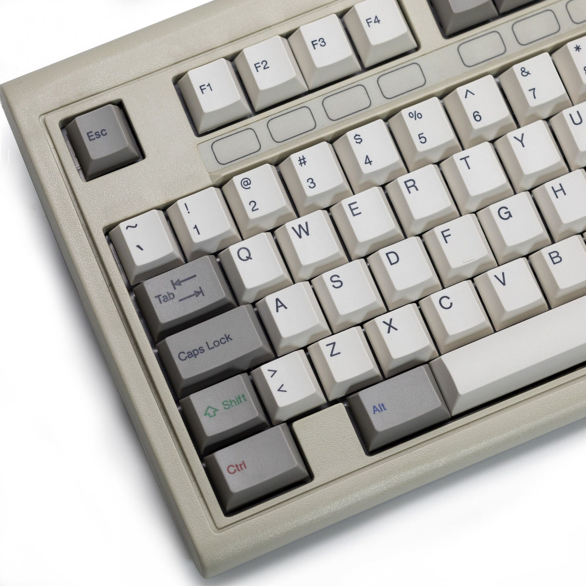 Tai-Hao Vintage White / Grey Backlit 138 Key Cubic Profile ABS Double