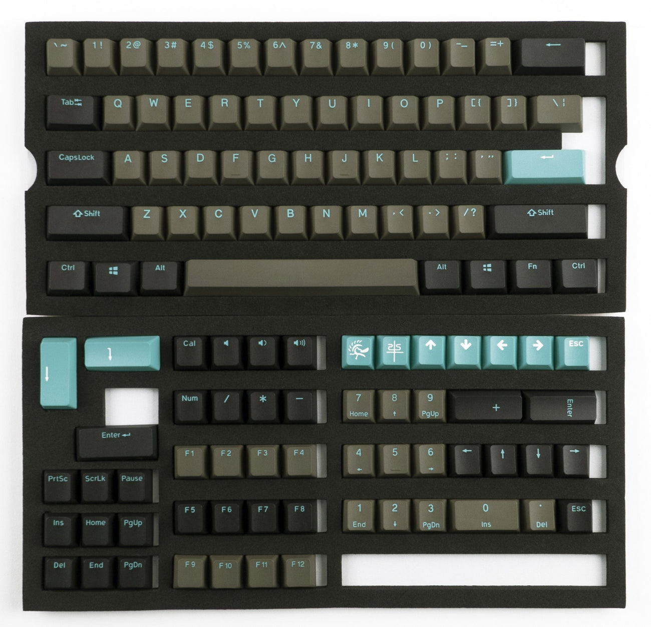 Ducky Dolch 108 Key Cherry Profile PBT Seamless Double Shot Keycap Set