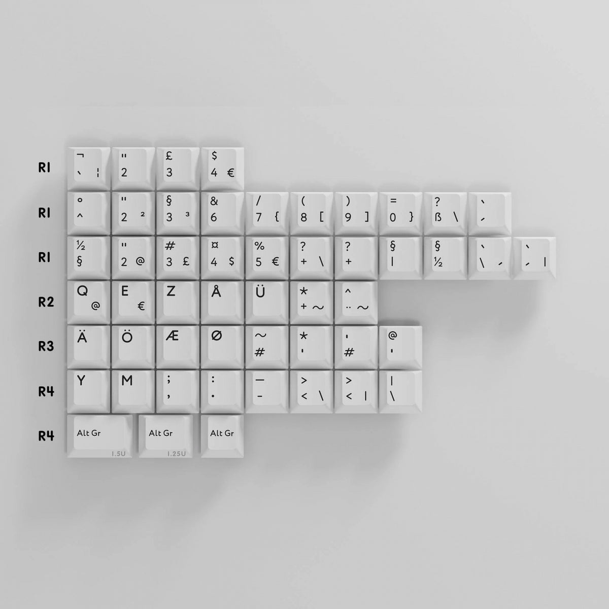 KBDFans PBTfans BOW International Kit 51 Key Cherry Profile Double Sho