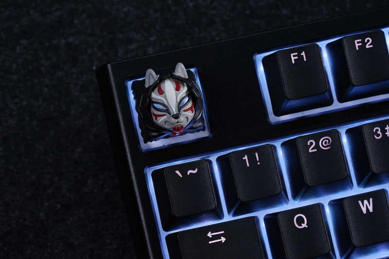 Hot Keys Project HKP Kitsune Black Grey Artisan Keycap