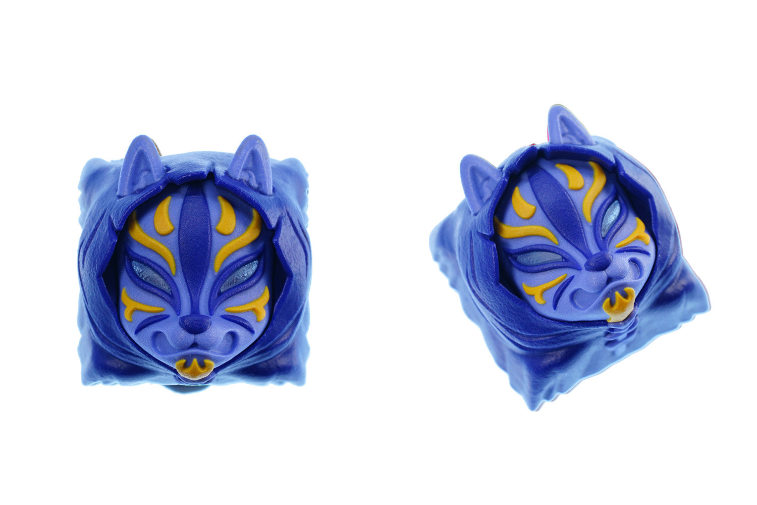 Hot Keys Project HKP Kitsune Blue Yellow Artisan Keycap MK2ENSQYNZ |0|