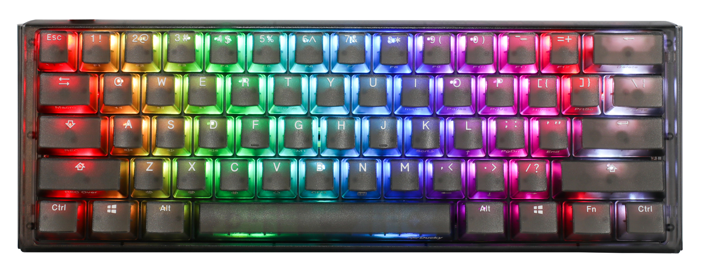 Ducky One 3 Mini Aura Clear Black 60% Hotswap RGB LED Double Shot Ducky One 3 Mini Aura Clear Black 60% Hotswap RGB LED Double Shot