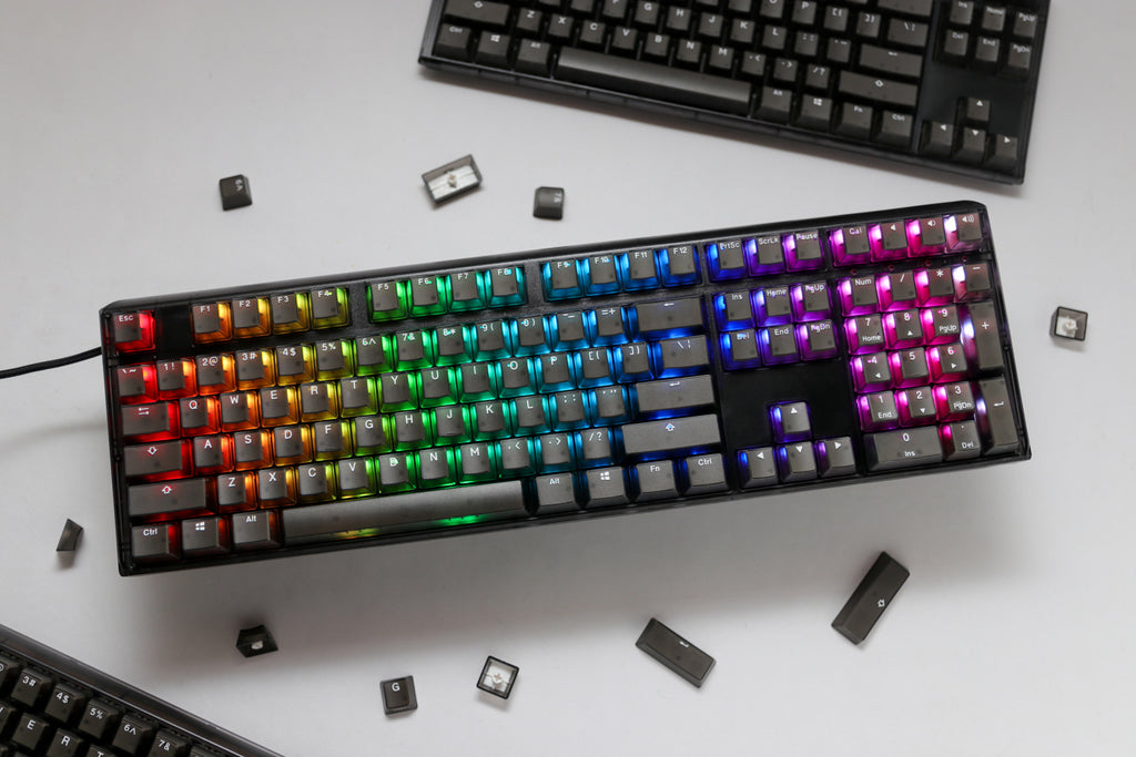 Ducky One 3 Aura Clear Black Hotswap RGB Double Shot ABS Mechanical Ke