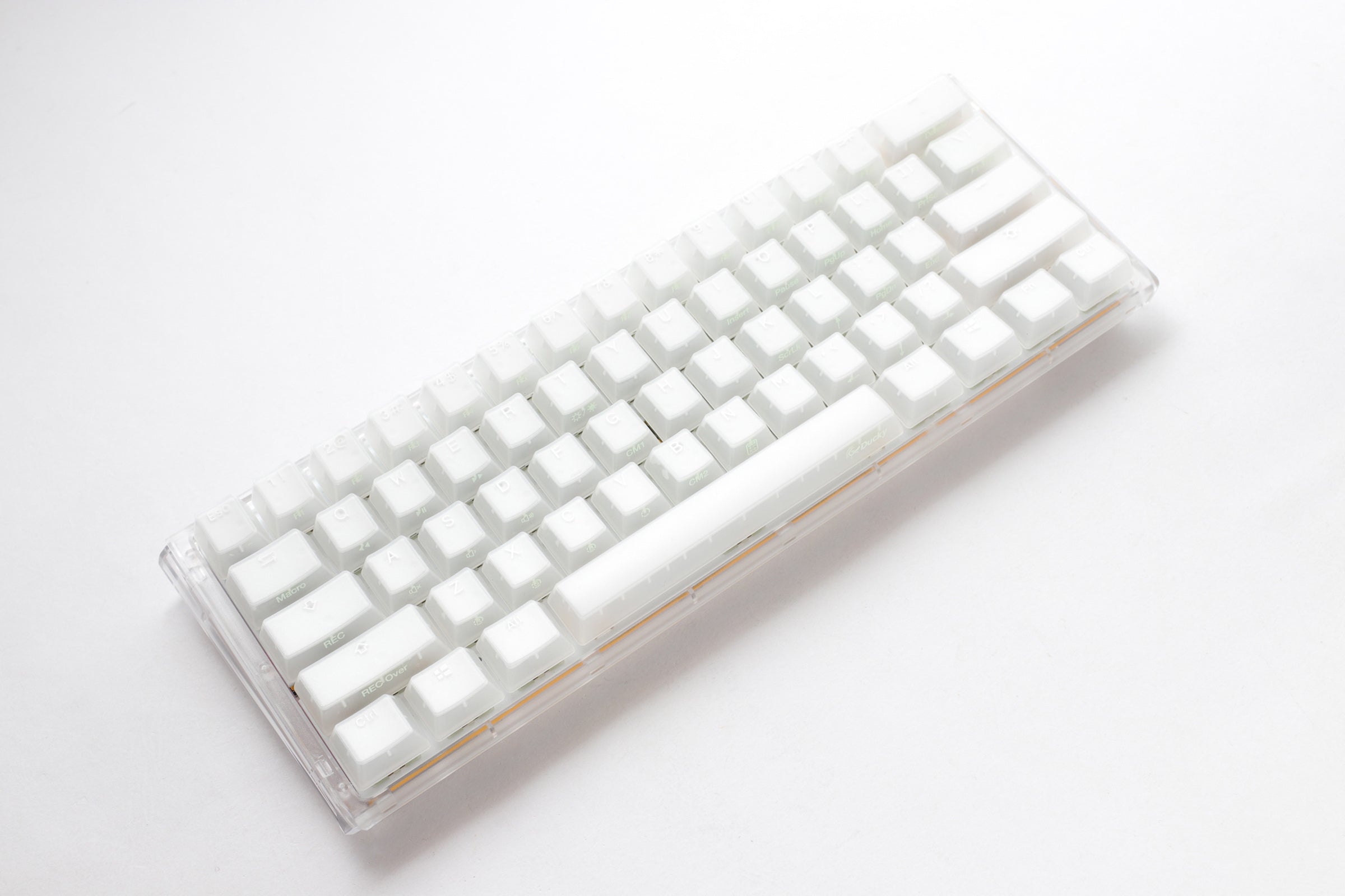 Ducky One 3 Mini Aura Clear White 60% Hotswap RGB LED Double Shot ABS