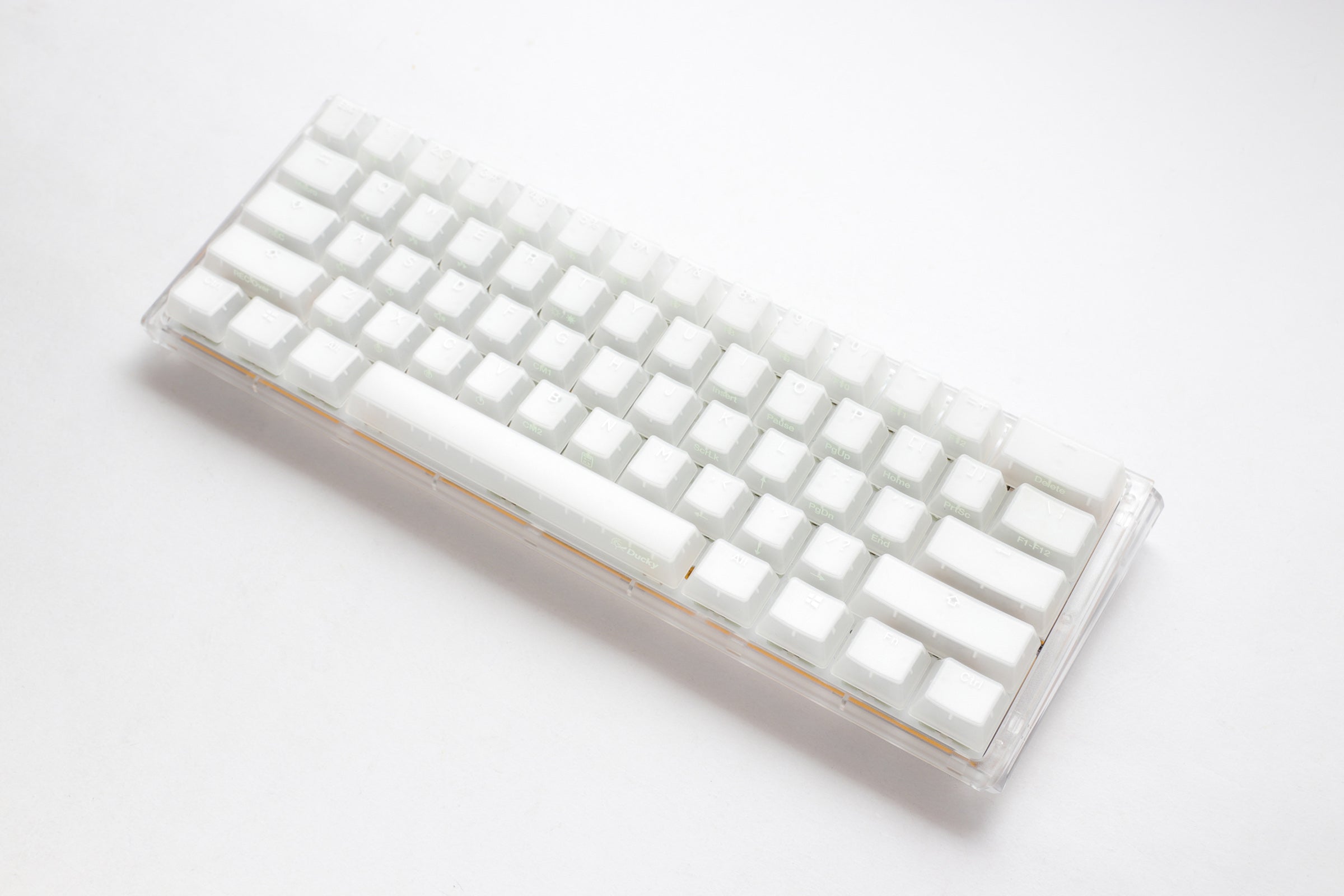 Ducky One 3 Mini Aura Clear White 60% Hotswap RGB LED Double Shot ABS