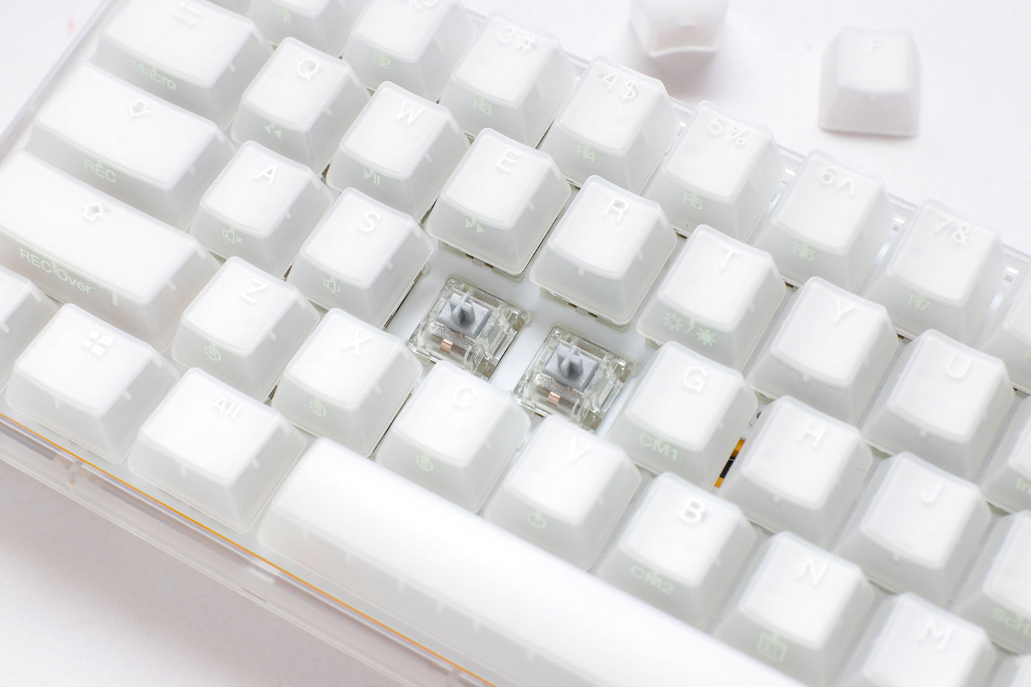 Ducky One 3 Mini Aura Clear White 60% Hotswap RGB LED Double Shot ABS