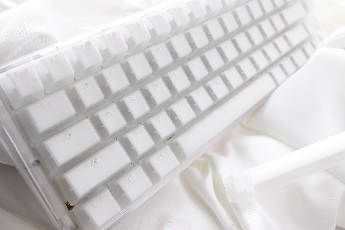 Ducky One 3 SF Aura Clear White 65% Hotswap RGB LED Double Shot ABS Me