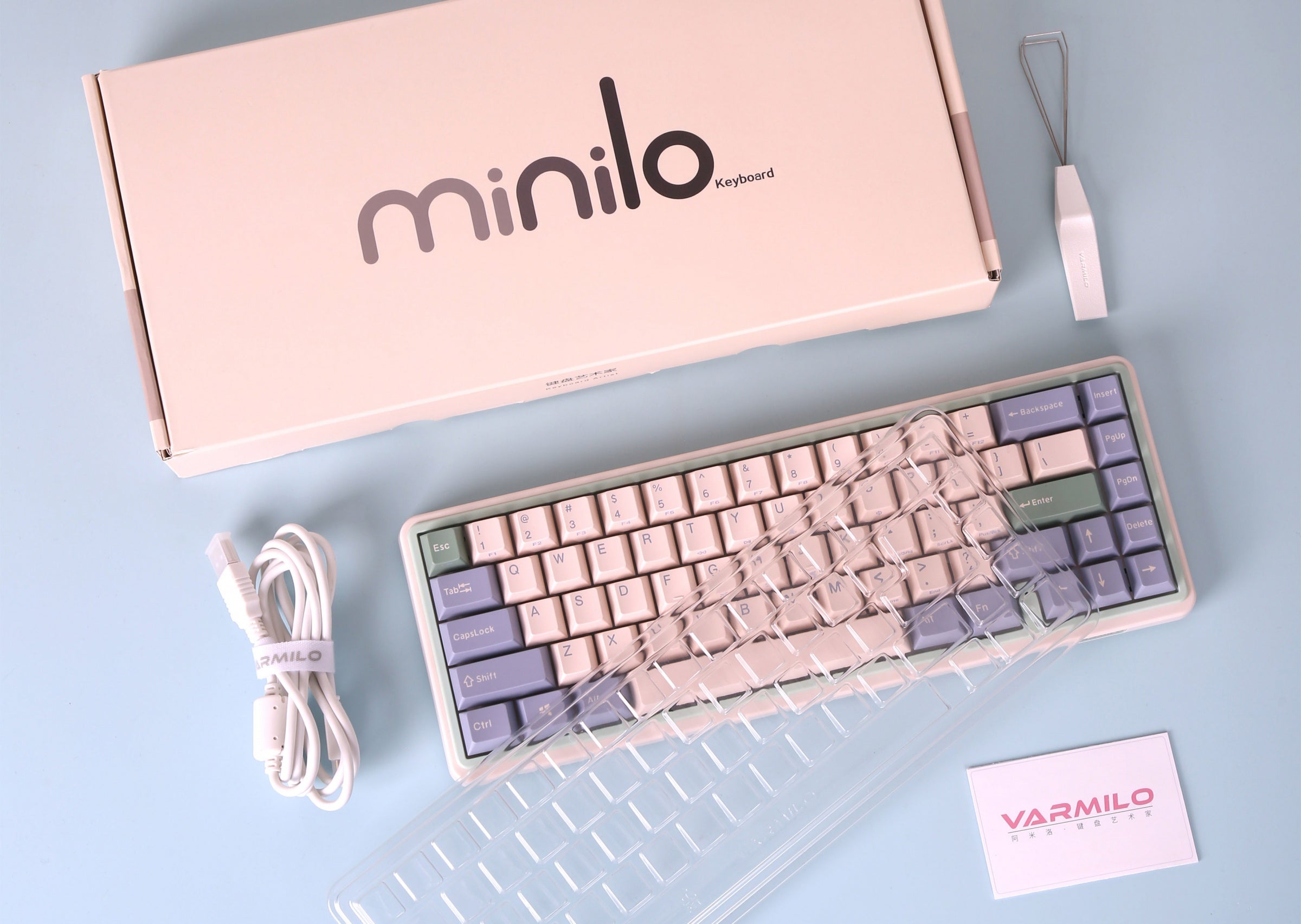 Varmilo Minilo VXT67 Eucalyptus 65% Hotswap Triple Mode Bluetooth + Wi