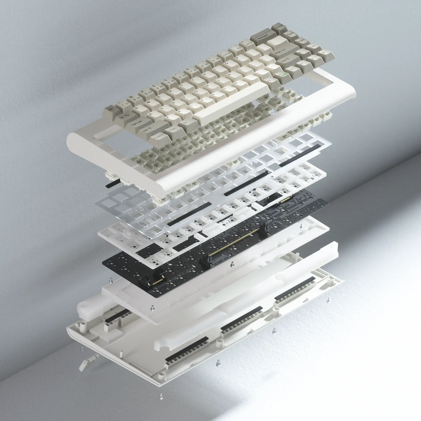 Vortex PC66 68-Key Beige 65% Hotswap Wireless Mechanical Keyboard