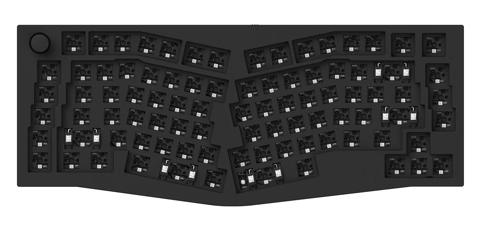 Keychron Q10 w/ Knob Black Aluminum Barebones Mechanical Keyboard