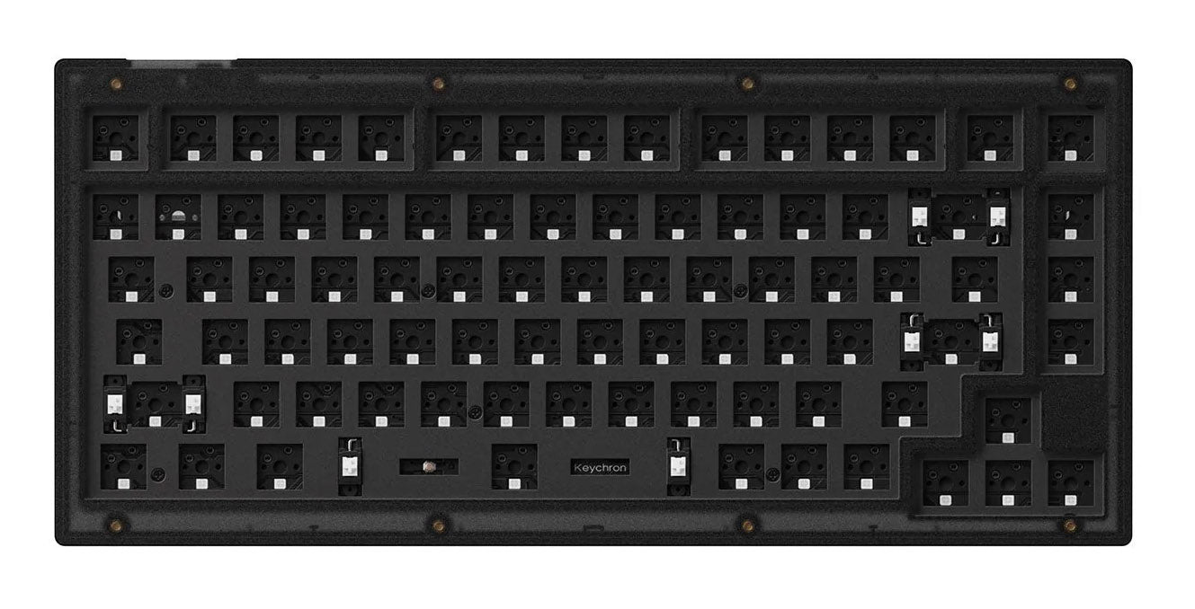 Keychron V1 Frosted Black Barebones 75% Mechanical Keyboard